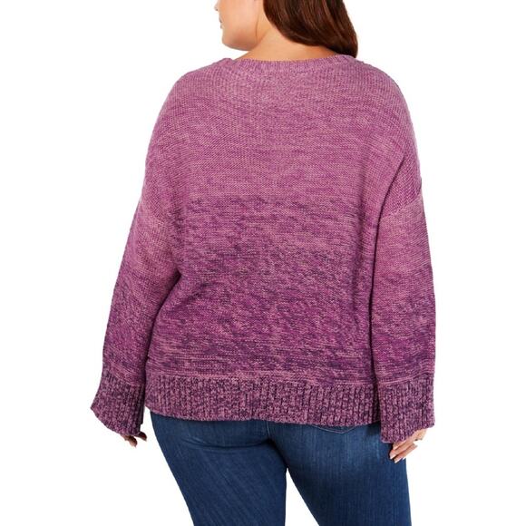 Style & Co. Womens Marl Braid Pullover Sweater-2X - Picture 2 of 3